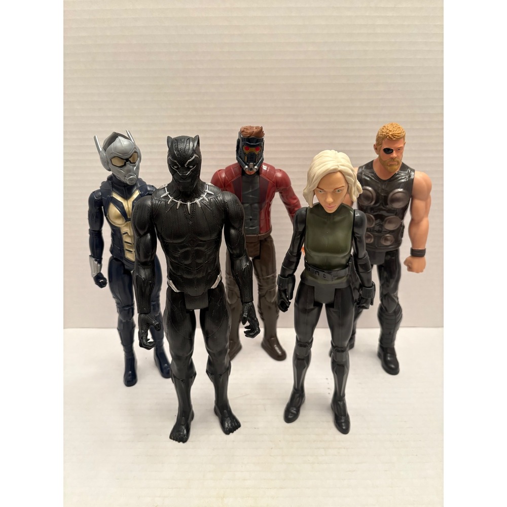 Marvel Avengers Titan Hero Series 12 inch Action Figure Lot Black Panther Thor